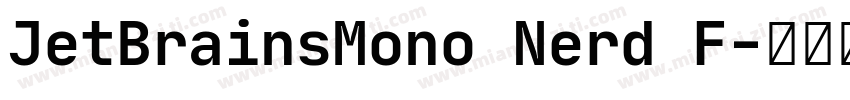 JetBrainsMono Nerd F字体转换
